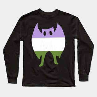 Mothman genderqueer pride Long Sleeve T-Shirt